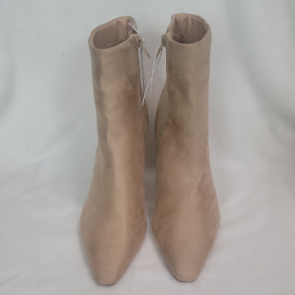 Express Tan Heel Ankle Boots Size 9